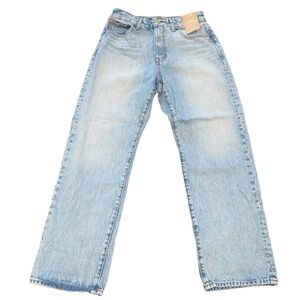 NWT Madewell Sz 27P Petite Curvy '90s Straight Jean Mercer Wash High Rise NM916